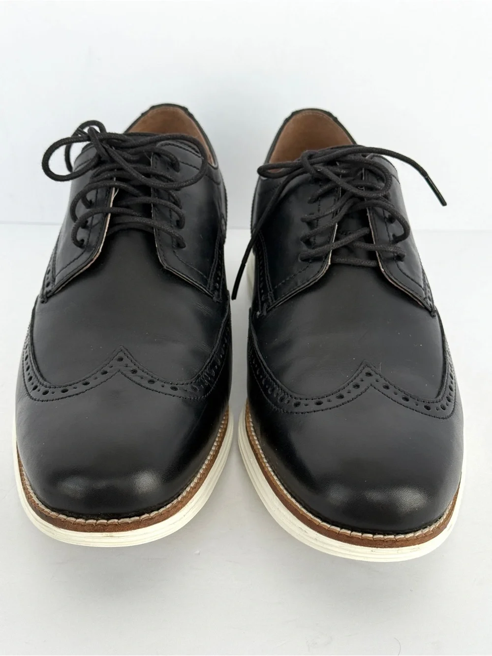 Cole Haan Men's ØriginalGrand Wingtip Oxford Shoes Black Size 11.5M
